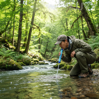 Outdoor Mini Water Filter Straw Camping Purification Portable Hiking Water Purifier for Survival or Emergency Supplies