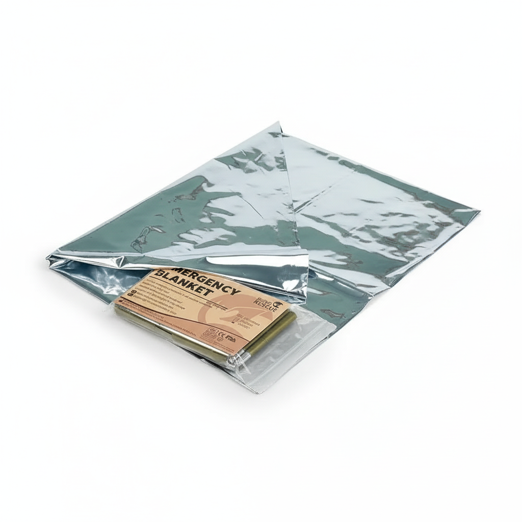 Rhino Rescue Emergency Blanket 1.6*2.1m Space Mylar Thermal for Outdoors, Hiking, Survival Blanket 10PC