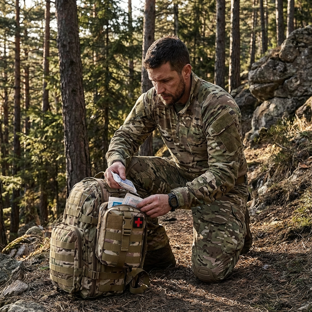 315 Pieces First Aid Kit, Tactical Survival Kit Camping, Hunting, Hiking, etc. Multi-Purpose Portable Mountaineering Bag