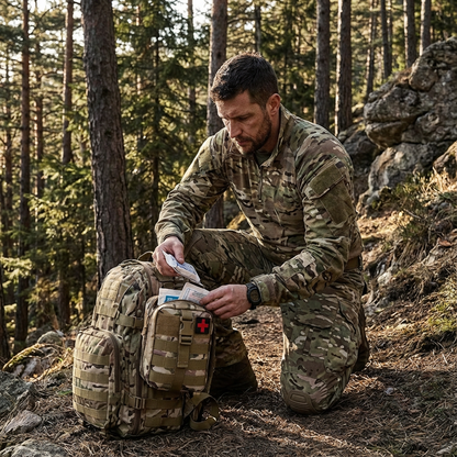 315 Pieces First Aid Kit, Tactical Survival Kit Camping, Hunting, Hiking, etc. Multi-Purpose Portable Mountaineering Bag